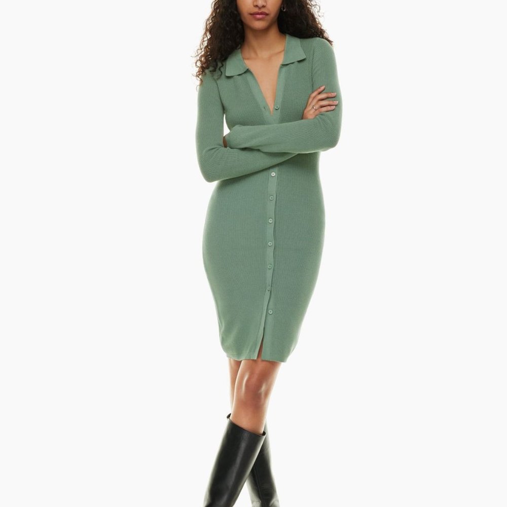 Aritzia Cove Dress in Gallery Green in size S - NEW with tags
